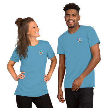 Deane & Hoyle Basic T-Shirt (2021 Logo-Print) - light blue colorway